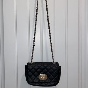 Black quilted crossbody